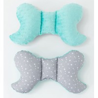 Anti-shock vankúšový motýľ - MINKY - Hviezdičky/mäta +19,00€